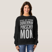Sweatshirt Doberman Pinscher Maman Épingle Fitting (Devant entier)