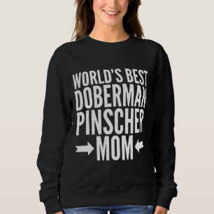 Sweatshirt Doberman Pinscher Maman Équipé Scoop 472