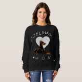 Sweatshirt Doberman Pinscher Maman Femmes (Devant entier)