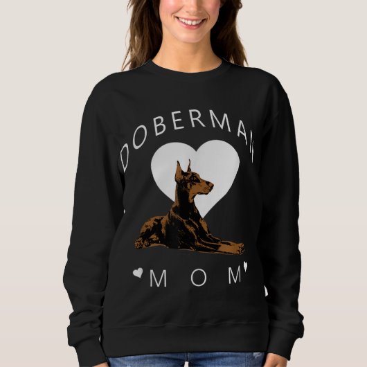 Sweatshirt Doberman Pinscher Maman Femmes (Devant)