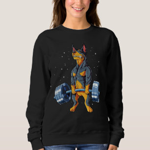 Sweatshirt Doberman Poids Levée Deadlift Hommes Fitness Gym