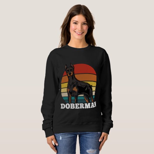 Sweatshirt Doberman Retro 625 (Devant entier)
