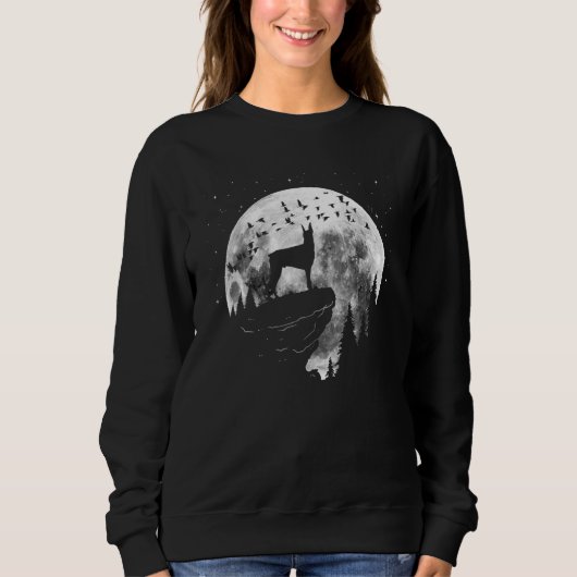 Sweatshirt Dobermann Dog Breed Night Stroll for Dog Owner (Devant)