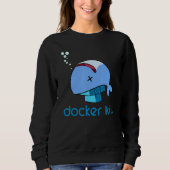 Sweatshirt Docker Container Linux Devops Programmation Coding (Devant)