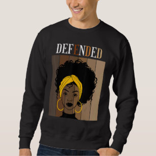 Sweatshirt Doctorat en éducation de l'EdD défendu Noir afro