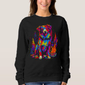 Sweatshirt Dog Australian Shepherd Camping (Devant)