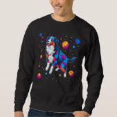 Sweatshirt Dog Australian Shepherd Space (Devant)