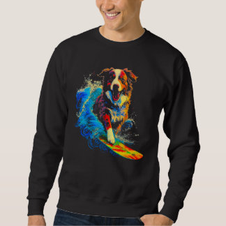 Sweatshirt Dog Australian Shepherd Surfer