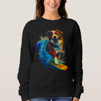 Sweatshirt Dog Australian Shepherd Surfer