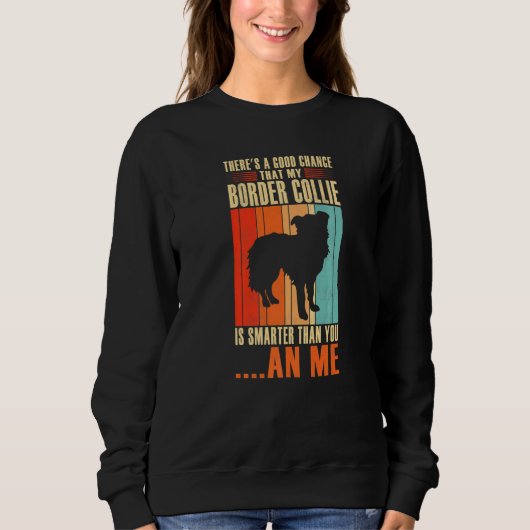 Sweatshirt Dog border collie   1 (Devant)