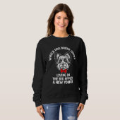 Sweatshirt Dog Breed Loves Living in the Big Apple  1 (Devant entier)