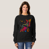 Sweatshirt Dog Doberman Pinscher Space Astrophysics (Devant entier)