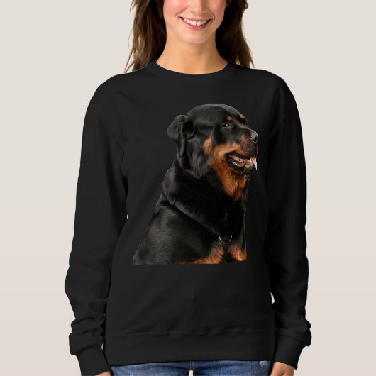 Sweatshirt Dog Face Rottweilers (Devant)