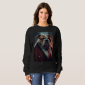 Sweatshirt Dog Gangster must love dogs (Devant entier)