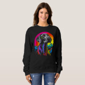 Sweatshirt Dog German Shorthaired Pointer Mountain Nature Sun (Devant entier)