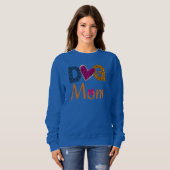 Sweatshirt Dog Mom Leopard Print /Trending Dog Lover Gift (Devant entier)