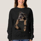 Sweatshirt Dog   Pitbull in Bag (Devant)