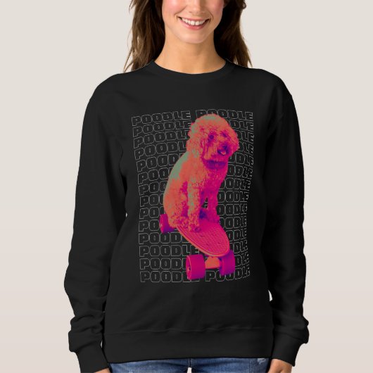 Sweatshirt Dog  Poodle Women's Poodle Men's (Devant)