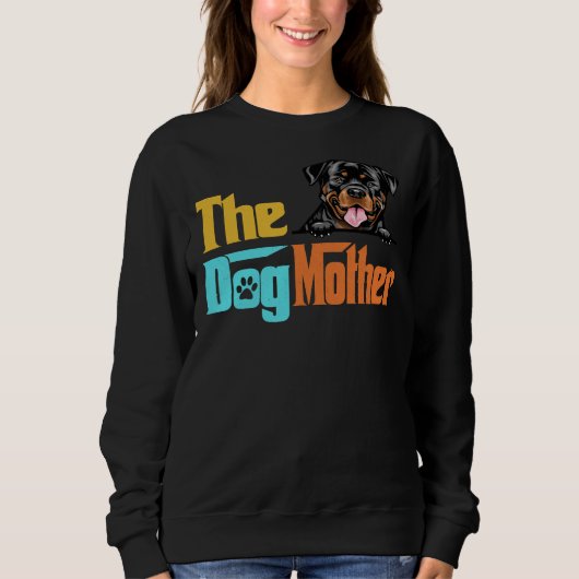 Sweatshirt Dog Rottweiler Chien Mère Chien Maman (Devant)