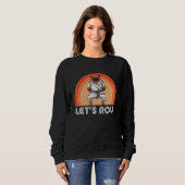 Sweatshirt Dog Saying Judo Jiujitsu Dog Let s Roll Sign BJJ M (Devant entier)