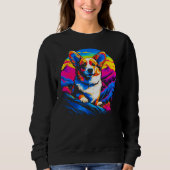 Sweatshirt Dog Welsh Corgi Mountain (Devant)