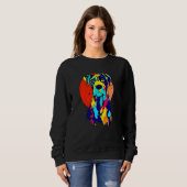 Sweatshirt Dogbreed Great Dane Pop Colorful (Devant entier)