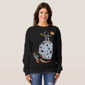 Sweatshirt Dogecoin Cryptocurrency Crypto Doge to the moon (Devant entier)