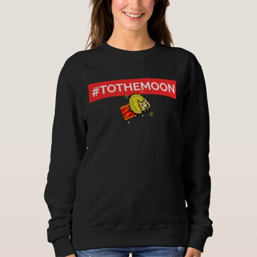 Sweatshirt Dogecoin To The Moon (Devant)