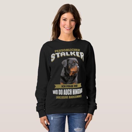 Sweatshirt Doigt Rottweiler Rotti (Devant entier)