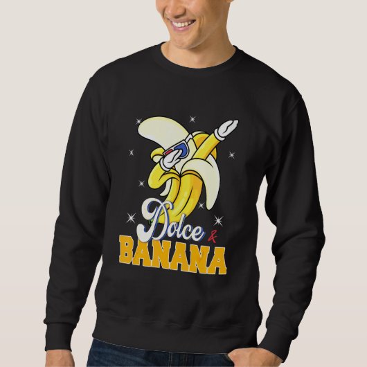 Sweatshirt Dolce Banana Dabbing Bananes Veggie Veggie (Devant)