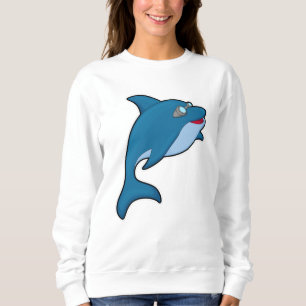 Sweatshirt Dolphin at Swimming with Swimming goggles