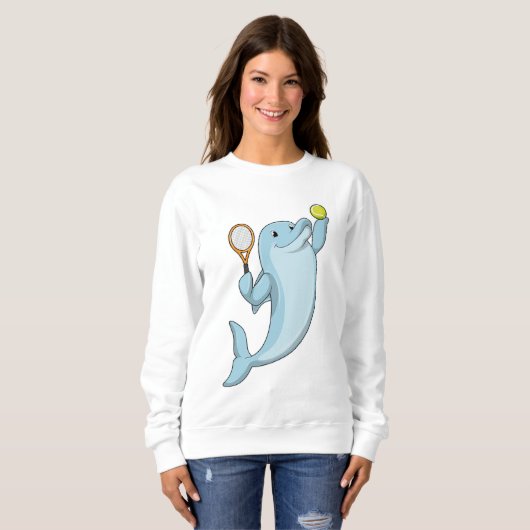 Sweatshirt Dolphin at tennis (Devant entier)