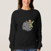 Sweatshirt Dolphin sea spaceman space (Devant)