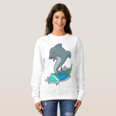 Sweatshirt Dolpin comme Surfer avec Surfer (Devant entier)
