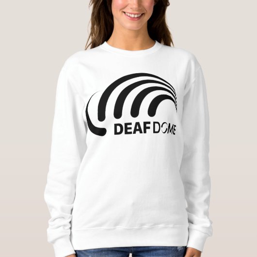 Sweatshirt Dôme Sourd avec logo noir (Devant)