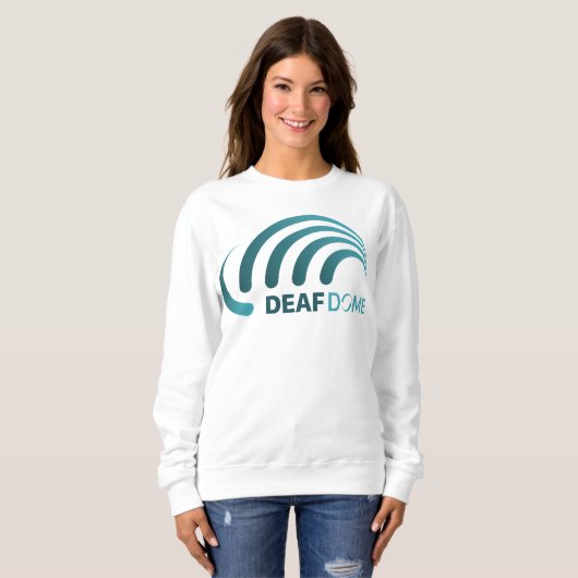 Sweatshirt Dôme Sourd en turquoise (Devant entier)