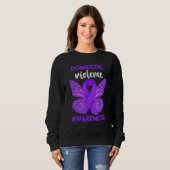 Sweatshirt Domestic Violence Awareness World Narcissistic Abu (Devant entier)