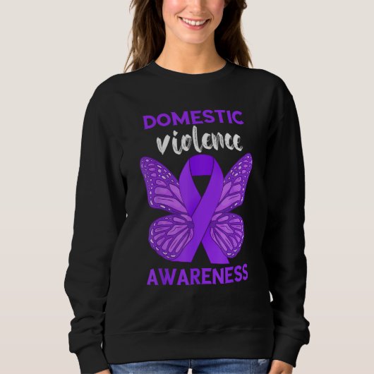 Sweatshirt Domestic Violence Awareness World Narcissistic Abu (Devant)