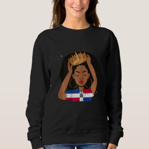 Sweatshirt Dominicaine Afro Cheveux Latina Fille Dominicaine