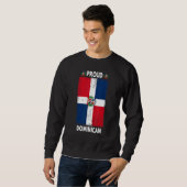 Sweatshirt Dominican Republic Flag For Men & Proud Dominican  (Devant entier)