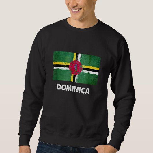 Sweatshirt Dominique Drapeau Dominicain (Devant)