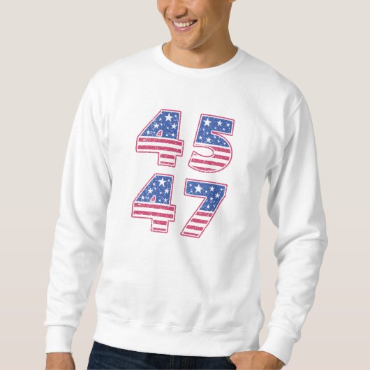 Sweatshirt Donald Trump 45-47 (Devant)