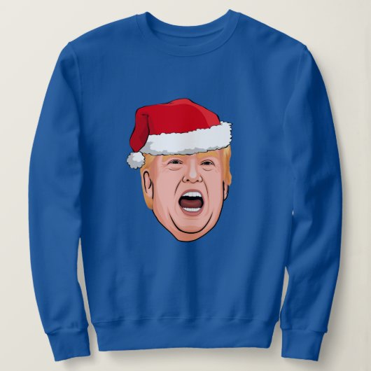 Sweatshirt Donald Trump en colère Noël (Design devant)