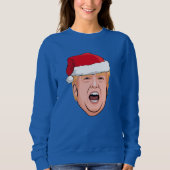 Sweatshirt Donald Trump en colère Noël (Devant)
