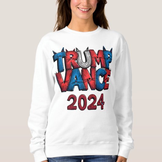 Sweatshirt Donald Trump Vance 2024 (Devant)