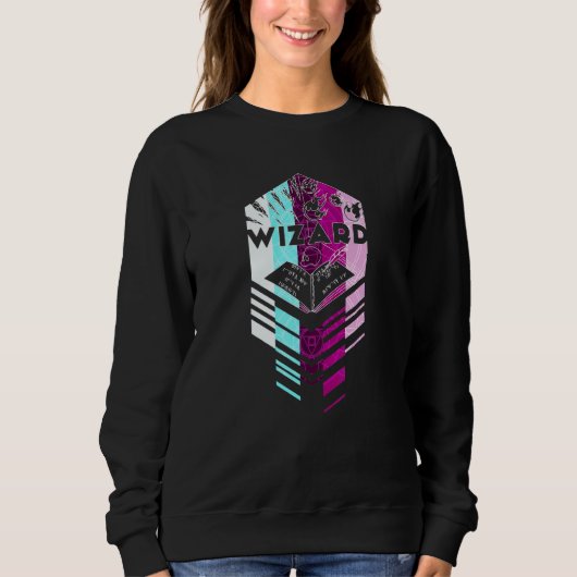 Sweatshirt Donjons Dragons D20 Magicien (Devant)