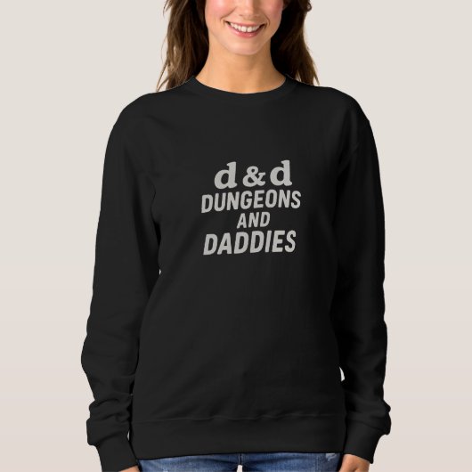Sweatshirt Donjons et papas de D&D  (Devant)