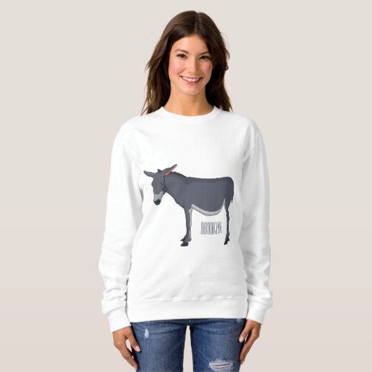 Sweatshirt Donkey cartoon (Devant entier)