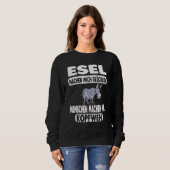 Sweatshirt Donkey Farm Donkey Titulaire Stable Elf (Devant entier)