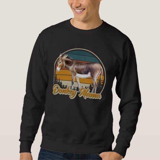 Sweatshirt DONKEY MAMA Retro Look Donkey (Devant)